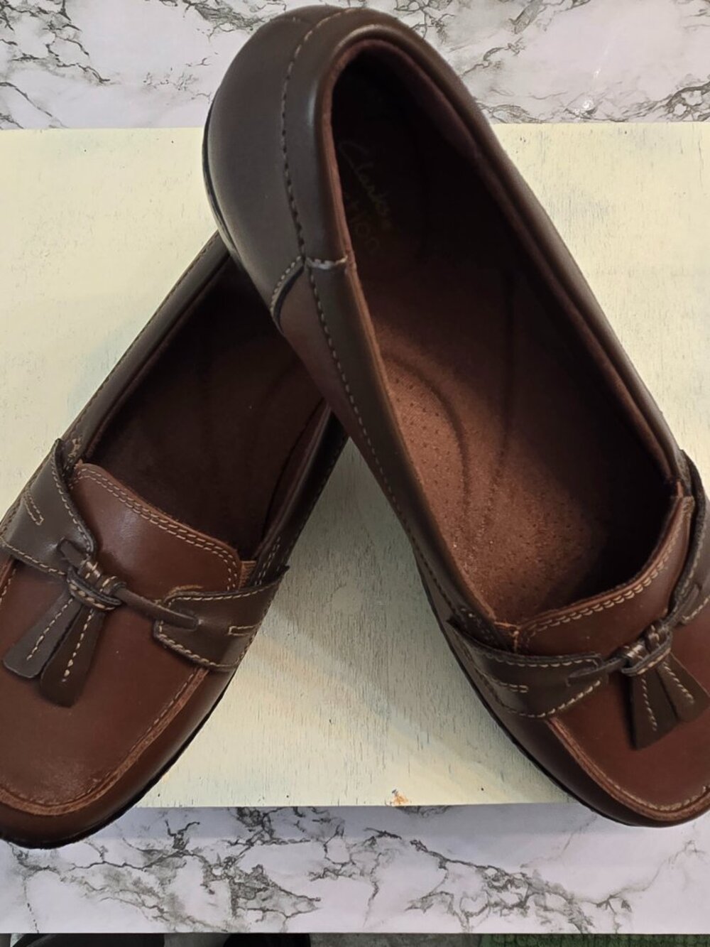 Clarks Womens Ashland Bubble Loafers 9M NEW  slip on tassel